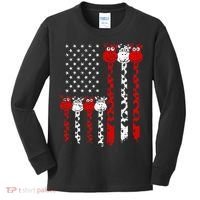 American Flag Giraffe 4th of July Cute USA Gift Kids Long Sleeve Shirt thumb 0