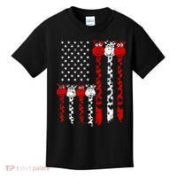 American Flag Giraffe 4th of July Cute USA Gift Kids T-Shirt thumb 0