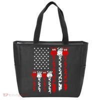 American Flag Giraffe 4th of July Cute USA Gift Tote Bag thumb 0