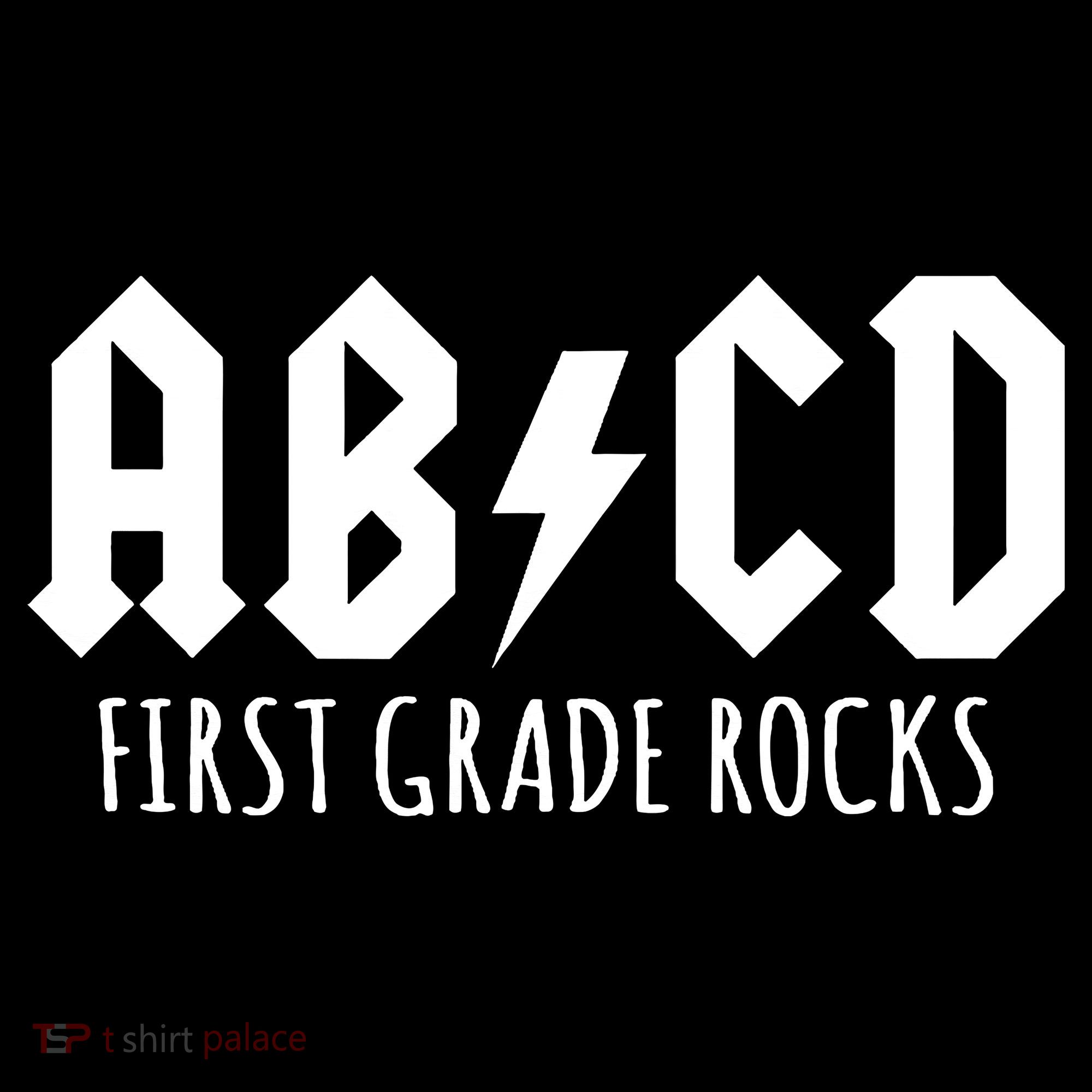 ABCD First Grade Rocks Teacher Back to School T-Shirt