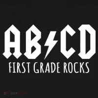 ABCD First Grade Rocks Teacher Back to School Toddler Hoodie thumb 2
