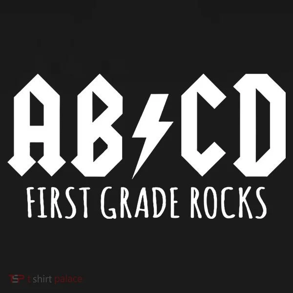 ABCD First Grade Rocks Teacher Back to School Toddler Hoodie