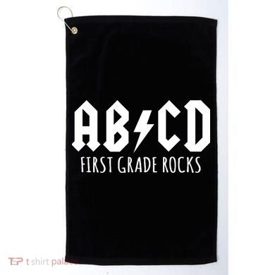 ABCD First Grade Rocks Teacher Back to School Golf Towel