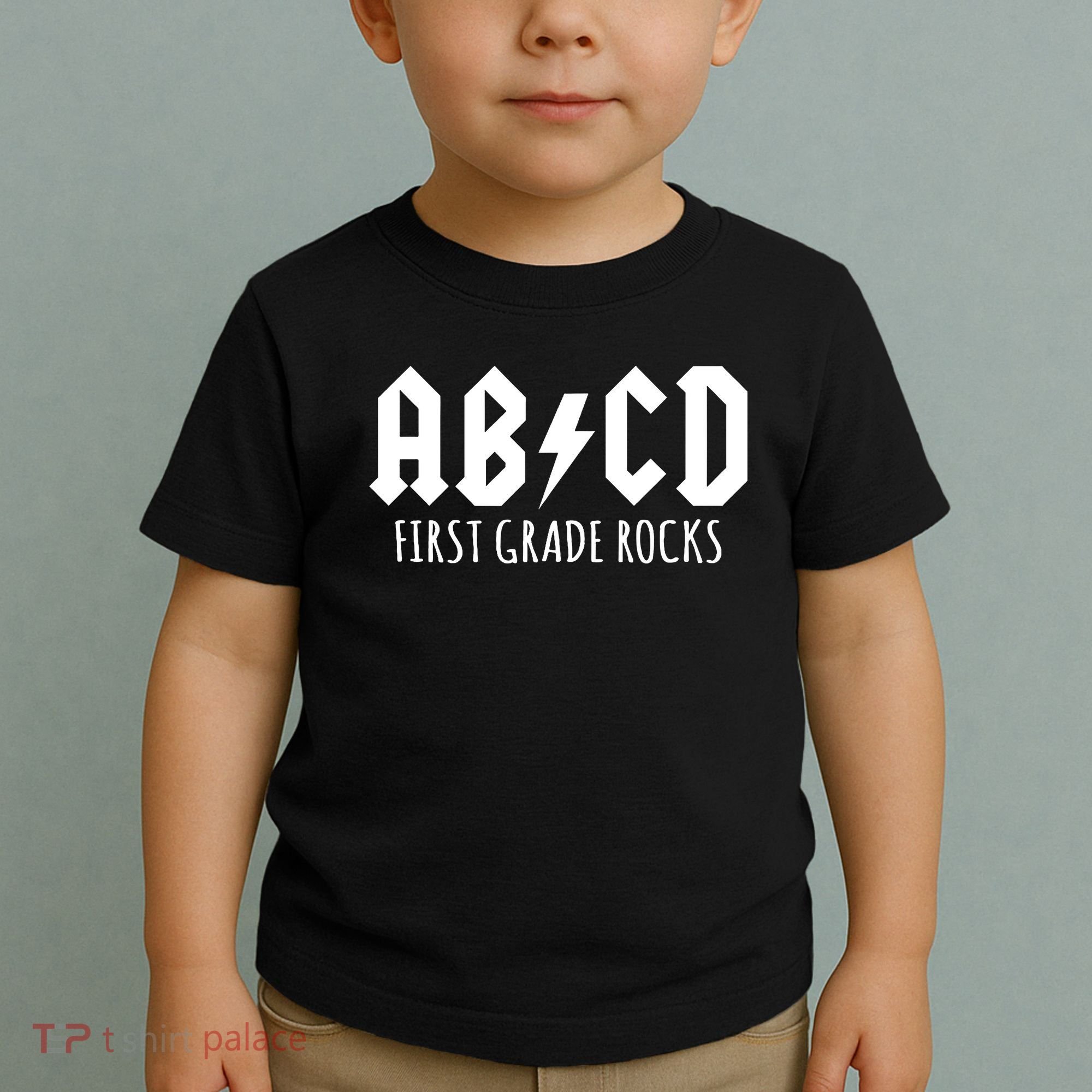ABCD First Grade Rocks Teacher Back to School Toddler T-Shirt