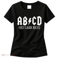 ABCD First Grade Rocks Teacher Back to School Women's T-Shirt thumb 0
