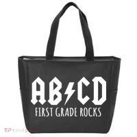 ABCD First Grade Rocks Teacher Back to School Tote Bag thumb 0