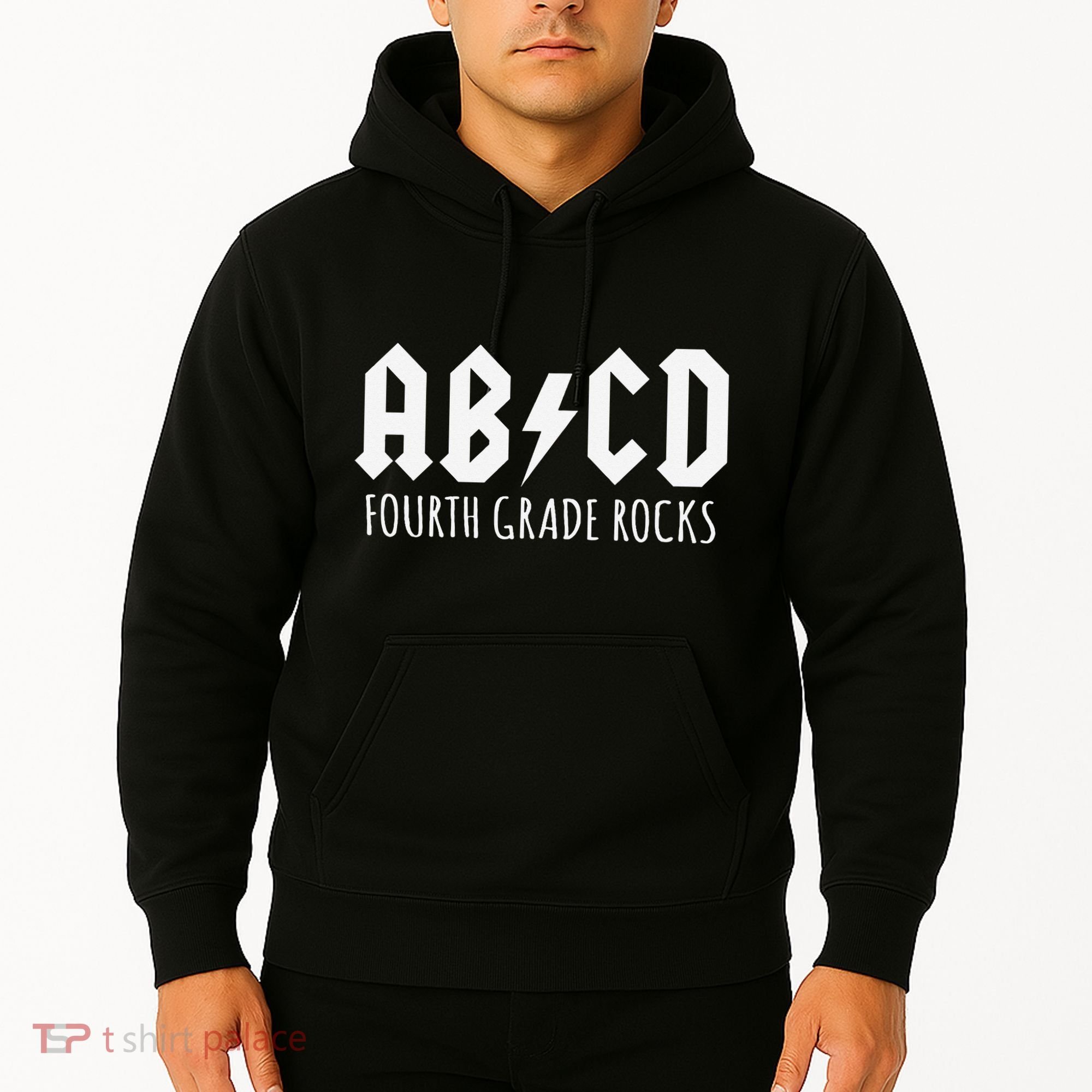 ABCD Fourth Grade Rocks Teacher Back to School Hoodie