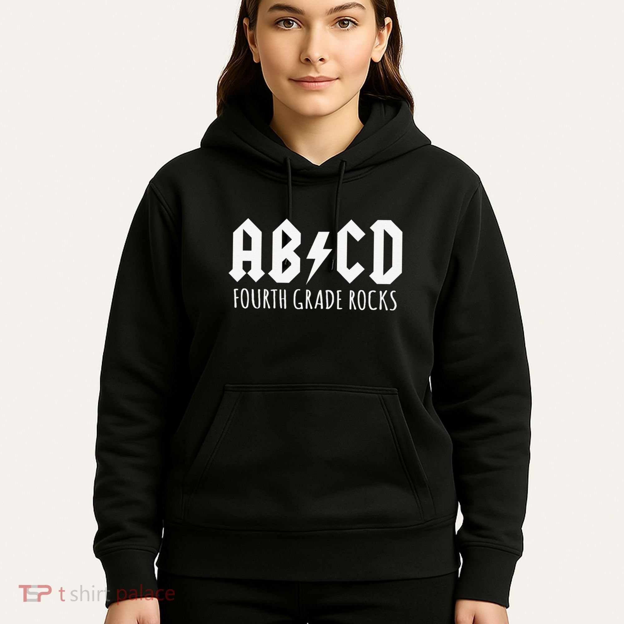 ABCD Fourth Grade Rocks Teacher Back to School Hoodie