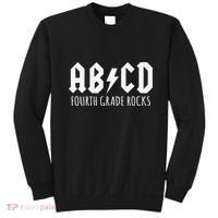ABCD Fourth Grade Rocks Teacher Back to School Sweatshirt thumb 0