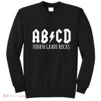 ABCD Fourth Grade Rocks Teacher Back to School Sweatshirt thumb 0