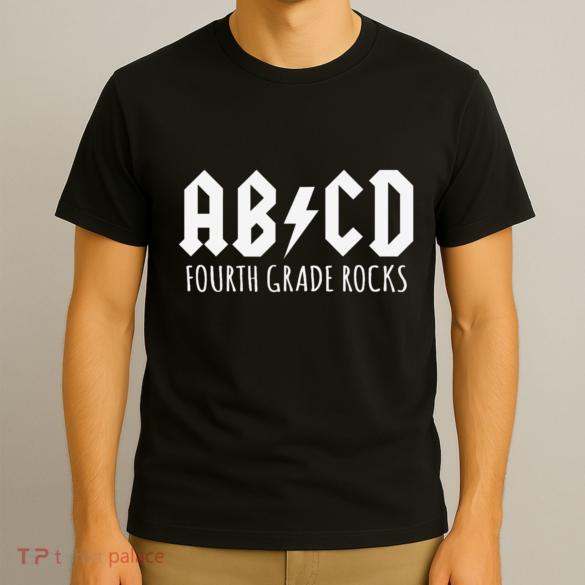 ABCD Fourth Grade Rocks Teacher Back to School T-Shirt