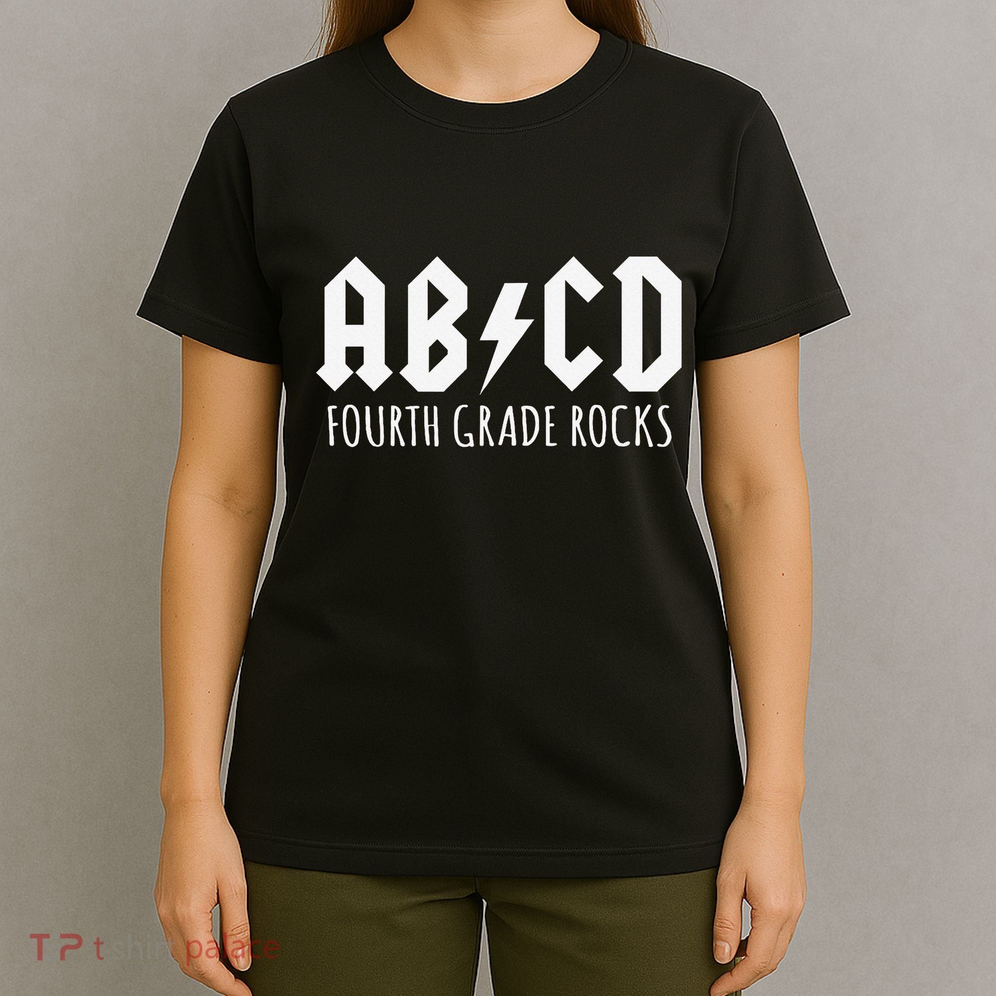 ABCD Fourth Grade Rocks Teacher Back to School T-Shirt