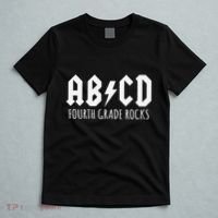 ABCD Fourth Grade Rocks Teacher Back to School T-Shirt thumb 5