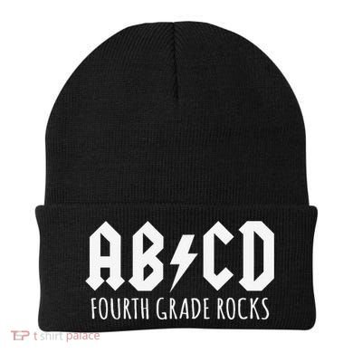 ABCD Fourth Grade Rocks Teacher Back to School Beanie