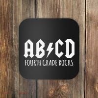 ABCD Fourth Grade Rocks Teacher Back to School Coaster thumb 0