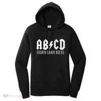 ABCD Fourth Grade Rocks Teacher Back to School Women's Hoodie thumb 0