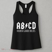 ABCD Fourth Grade Rocks Teacher Back to School Women's Tank Top thumb 3