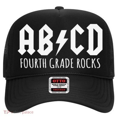 ABCD Fourth Grade Rocks Teacher Back to School Hat