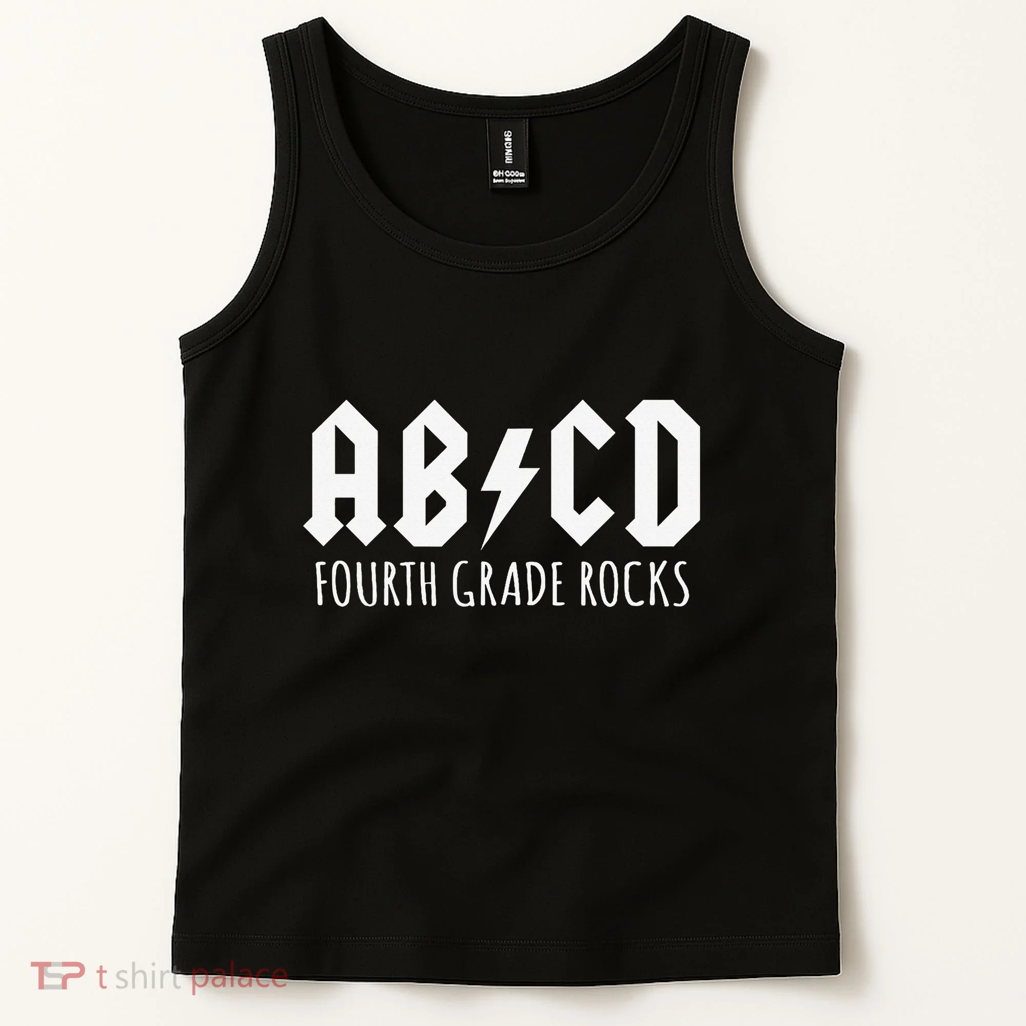 ABCD Fourth Grade Rocks Teacher Back to School Tank Top