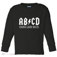 ABCD Fourth Grade Rocks Teacher Back to School Toddler Long Sleeve Shirt thumb 0