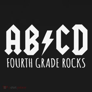 ABCD Fourth Grade Rocks Teacher Back to School Toddler Long Sleeve Shirt