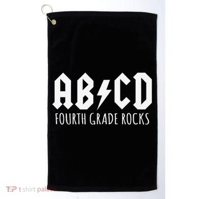 ABCD Fourth Grade Rocks Teacher Back to School Golf Towel