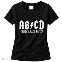 ABCD Fourth Grade Rocks Teacher Back to School Women's T-Shirt thumb 0