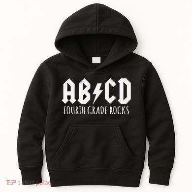 ABCD Fourth Grade Rocks Teacher Back to School Kids Hoodie