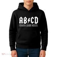 ABCD Fourth Grade Rocks Teacher Back to School Kids Hoodie thumb 4