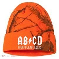 ABCD Fourth Grade Rocks Teacher Back to School Kati Licensed 12" Camo Cuffed Beanie thumb 0
