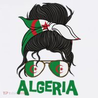Algeria For Girl Algerian Flag For Women Algeria Hoodie thumb 2