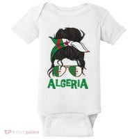 Algeria For Girl Algerian Flag For Women Algeria Baby Bodysuit thumb 0