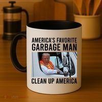 AmericaS Favorite Garbage Man Clean Up America Coffee Mug thumb 4