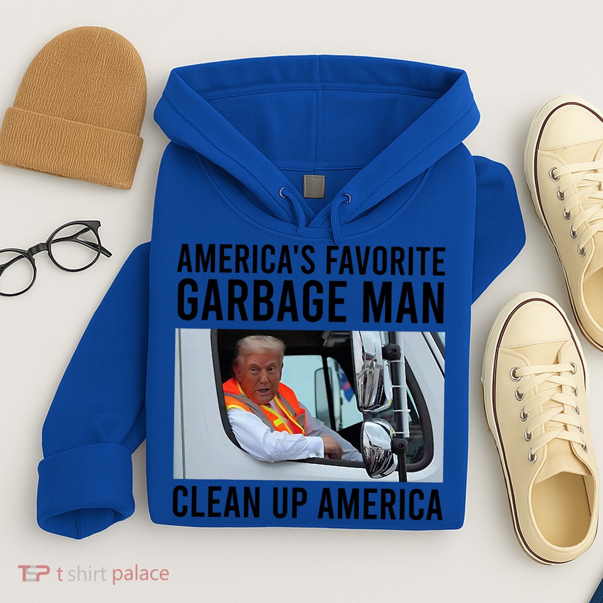 AmericaS Favorite Garbage Man Clean Up America Hoodie