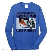 AmericaS Favorite Garbage Man Clean Up America Long Sleeve Shirt thumb 0