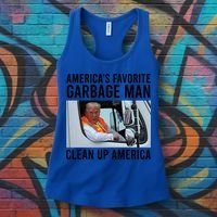 AmericaS Favorite Garbage Man Clean Up America Women's Tank Top thumb 3