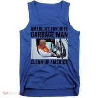 AmericaS Favorite Garbage Man Clean Up America Tank Top thumb 0