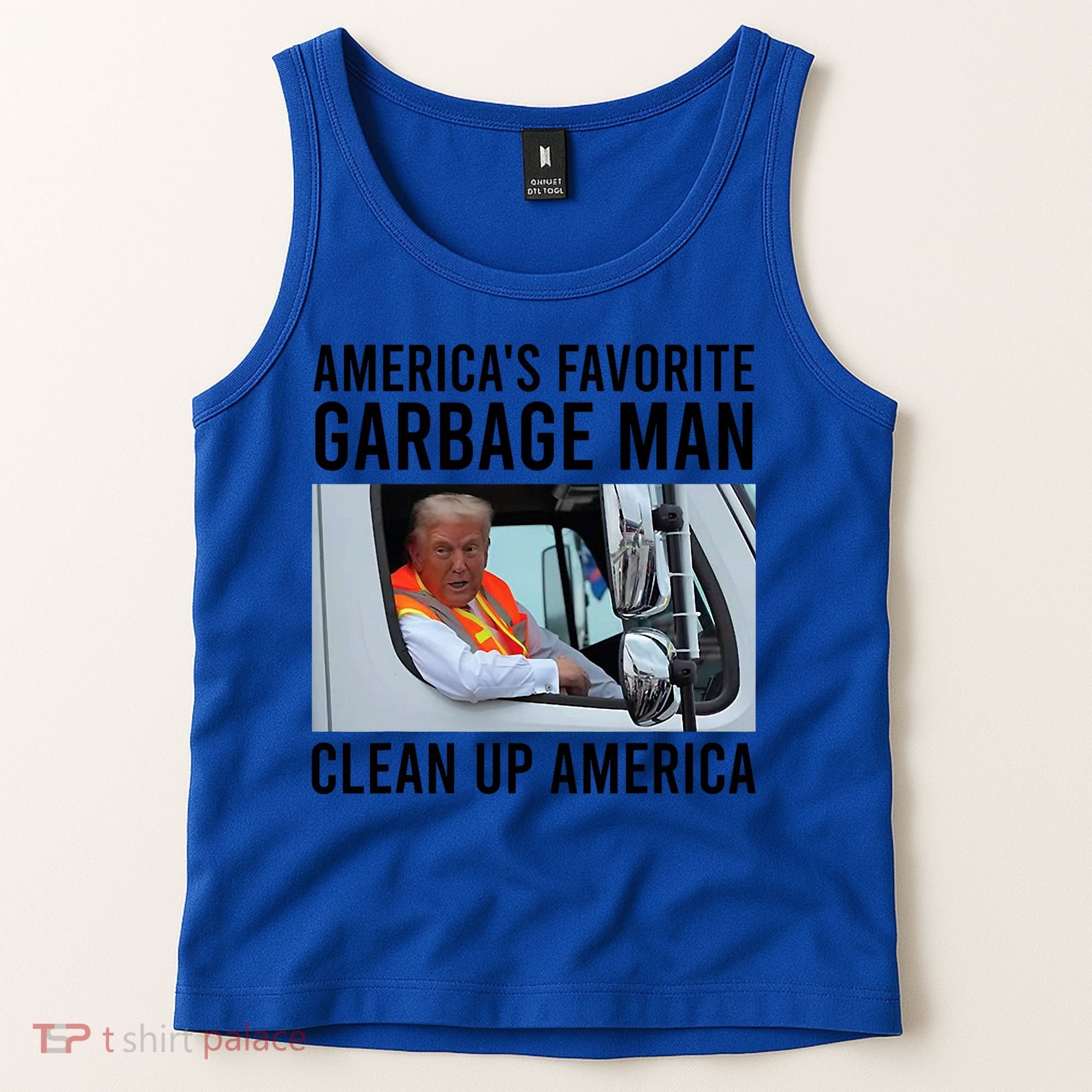 AmericaS Favorite Garbage Man Clean Up America Tank Top