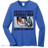 AmericaS Favorite Garbage Man Clean Up America Women's Long Sleeve Shirt thumb 0