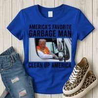 AmericaS Favorite Garbage Man Clean Up America Women's T-Shirt thumb 3