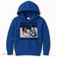 AmericaS Favorite Garbage Man Clean Up America Kids Hoodie thumb 0