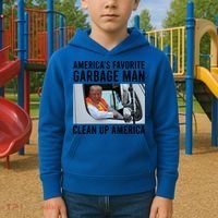 AmericaS Favorite Garbage Man Clean Up America Kids Hoodie thumb 2