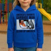 AmericaS Favorite Garbage Man Clean Up America Kids Hoodie thumb 3