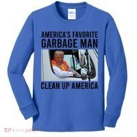 AmericaS Favorite Garbage Man Clean Up America Kids Long Sleeve Shirt thumb 0