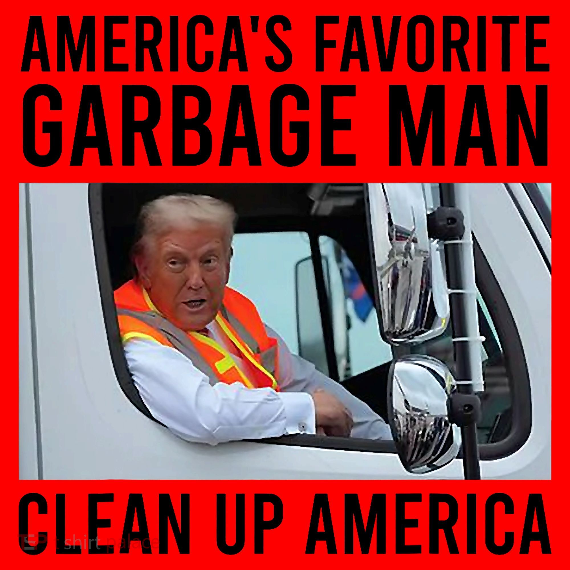 AmericaS Favorite Garbage Man Clean Up America Santa Hat