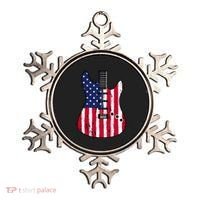 American Flag Guitar Funny Usa Guitarist Outfit Ornament thumb 0