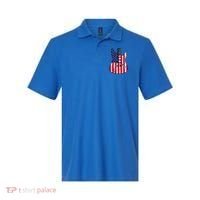 American Flag Guitar Funny Usa Guitarist Outfit Polo thumb 0