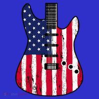American Flag Guitar Funny Usa Guitarist Outfit Women's Tank Top thumb 5