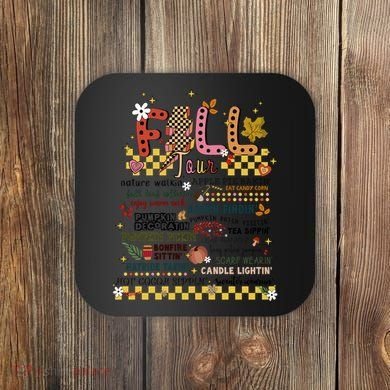 Autumn Fall Graphic Coaster