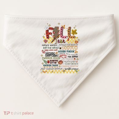 Autumn Fall Graphic USA-Made Doggie Bandana